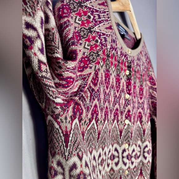 GEORGE Mark Eisen Angora Cardigan - Picture 2 of 8